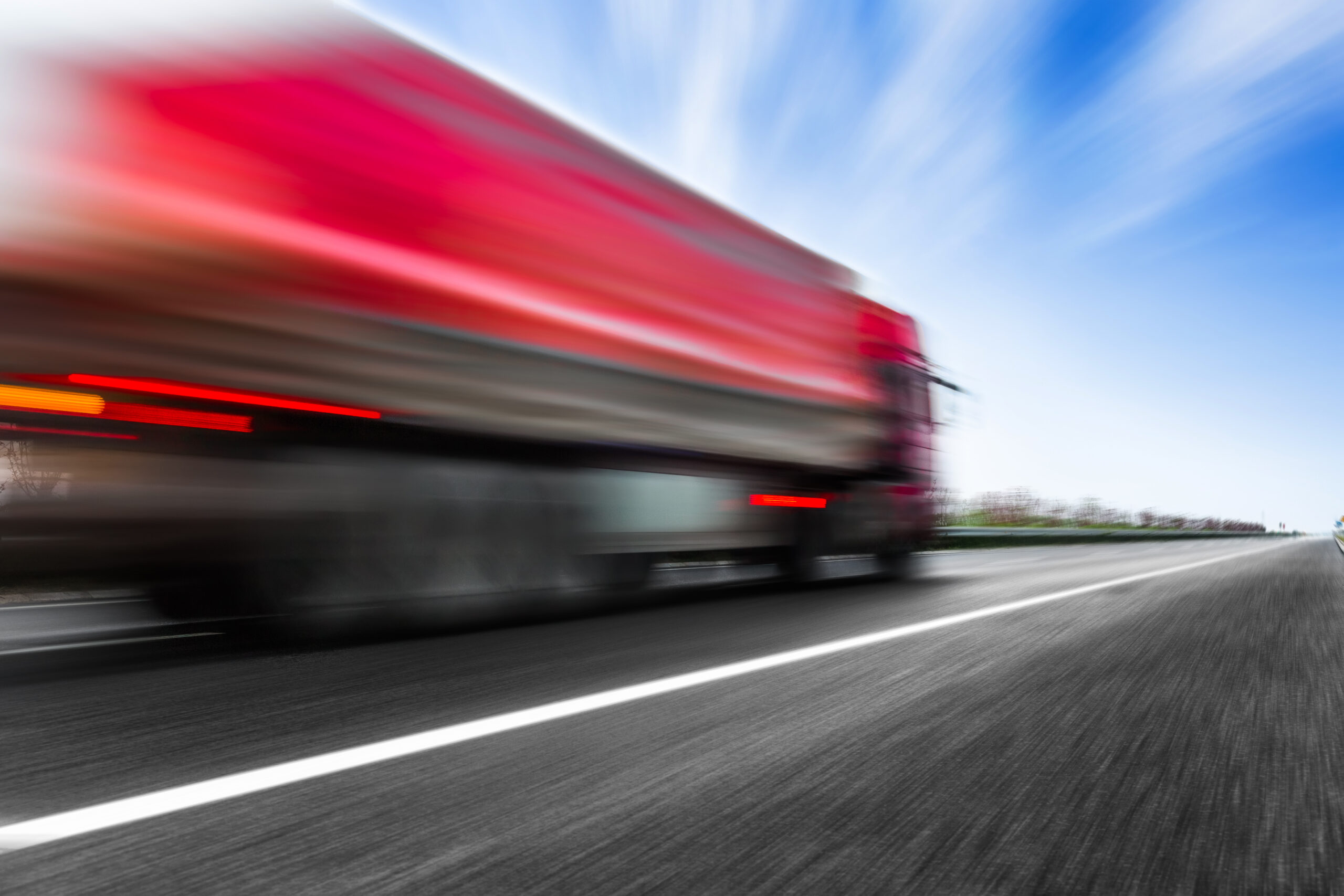 blur view of traffic on highway.